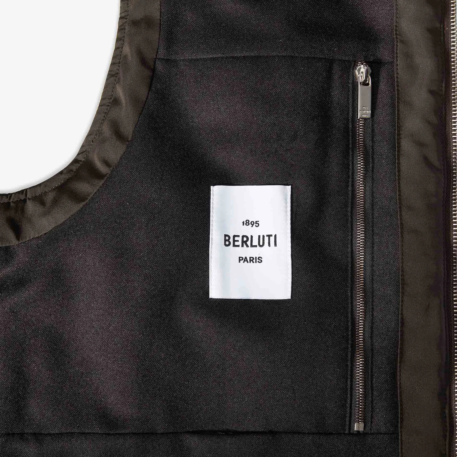 Berluti Doudoune Sans Manches En Nylon Matelassé Avec Col En Maille | Manteaux & Blousons