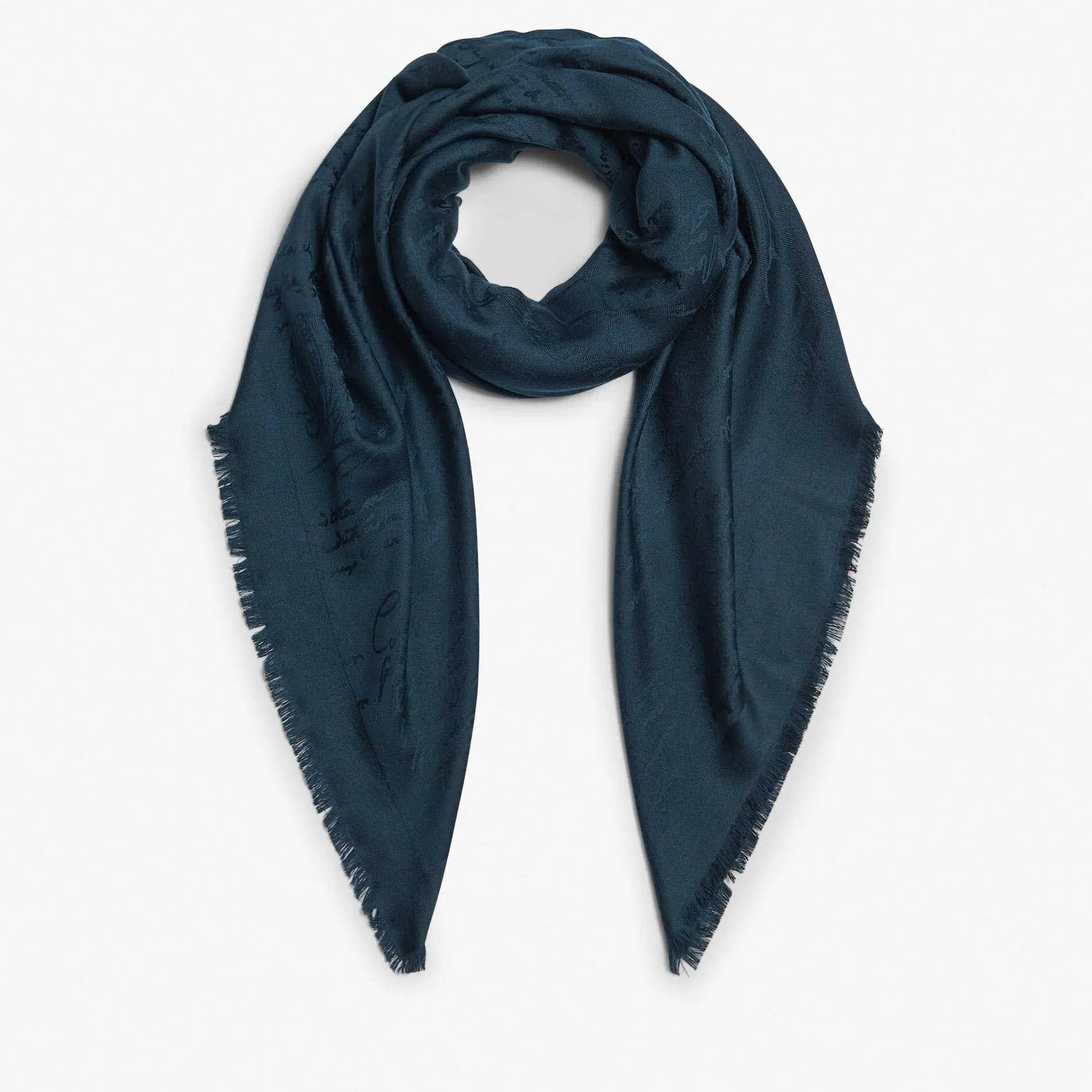 Berluti Écharpe en Laine et Soie Scritto | Écharpes, Gants & Chapeaux