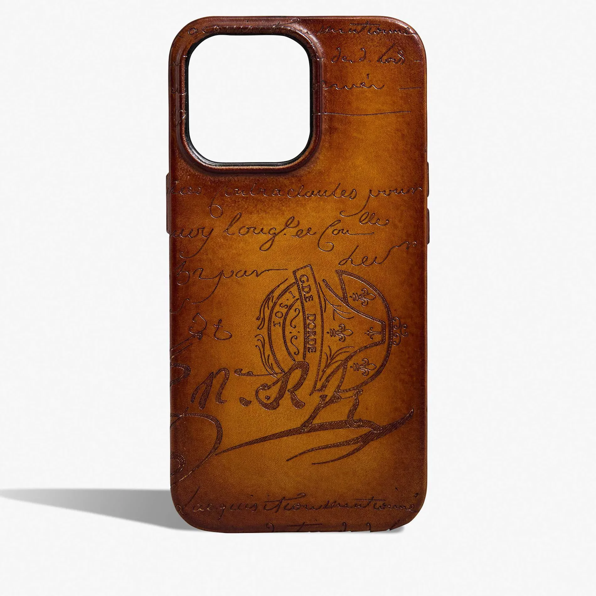 Berluti &Eacute;tui iPhone 15 Pro En Cuir Scritto | Housses & Étuis | Objets, High-tech & Lifestyle