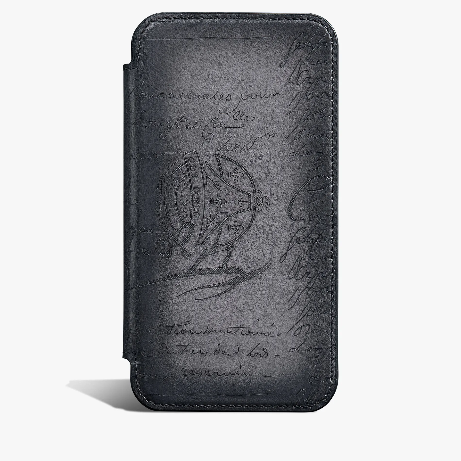 Berluti &Eacute;tui iPhone 16 Pro Folio En Cuir Scritto | Housses & Étuis | Objets, High-tech & Lifestyle