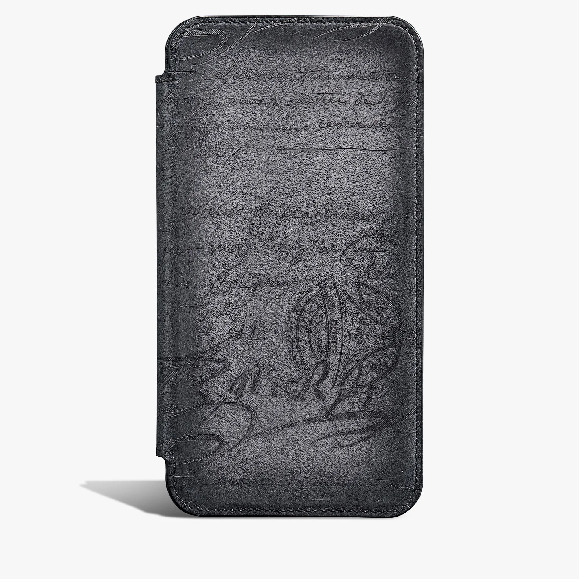 Berluti Étui iPhone 16 Pro MAx Folio En Cuir Scritto | Housses & Étuis | Objets, High-tech & Lifestyle