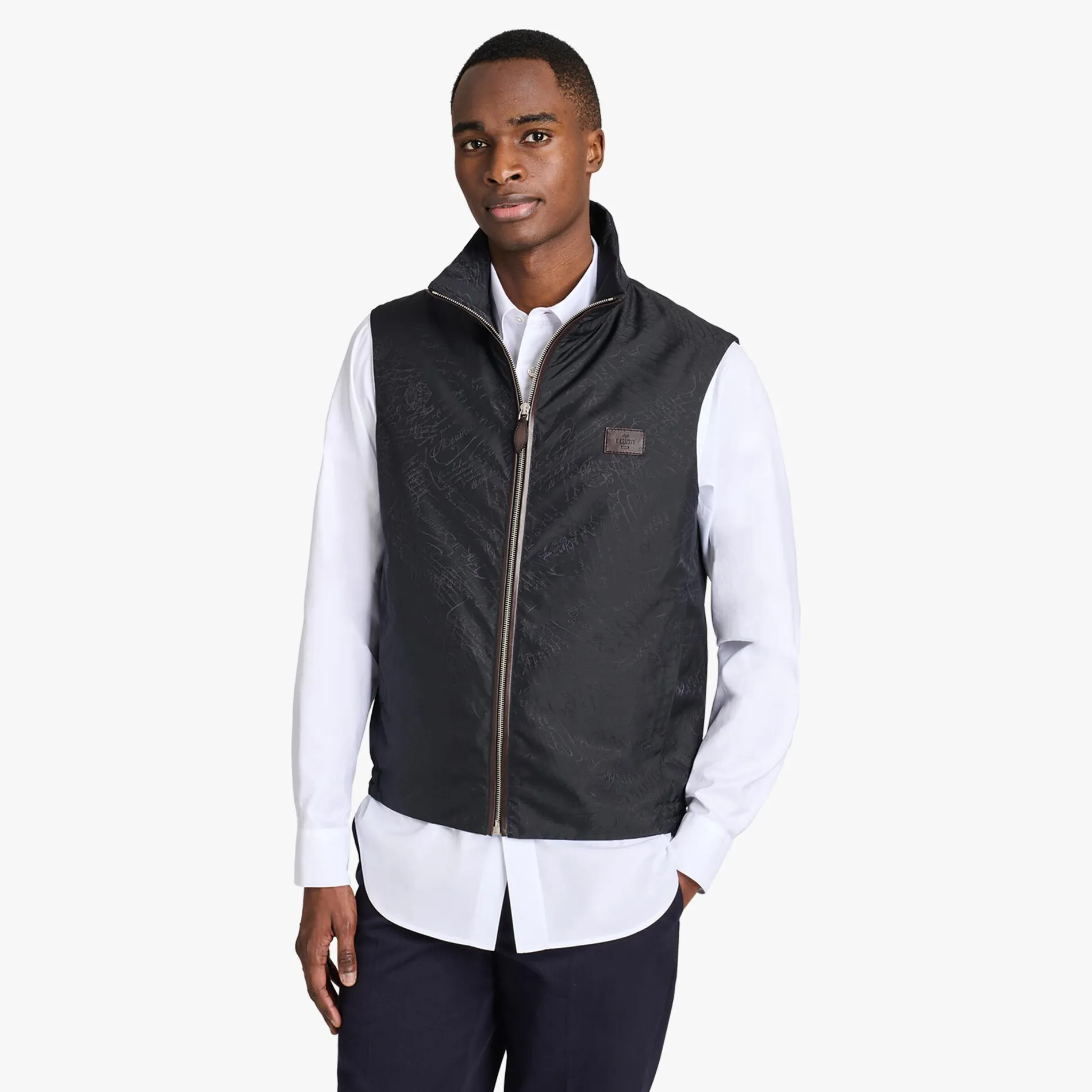 Berluti Gilet Sans Manches En Nylon Scritto | Manteaux & Blousons