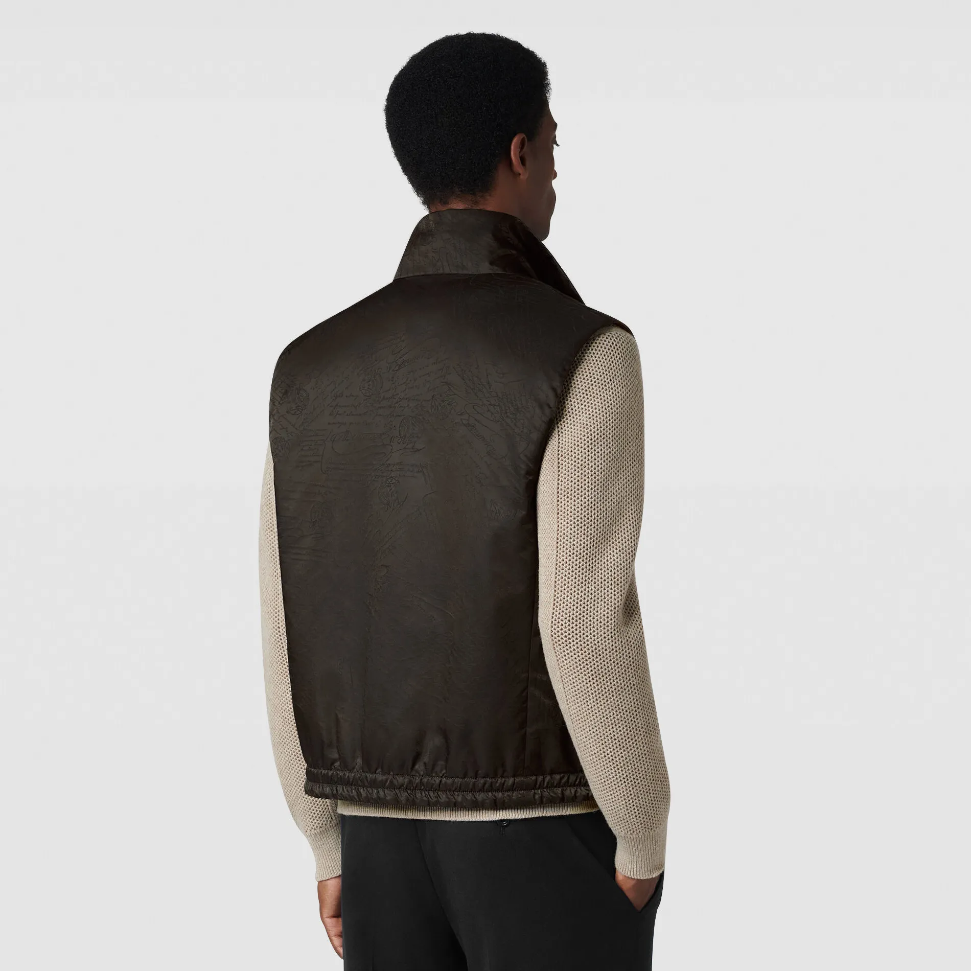 Berluti Gilet Sans Manches en Nylon Scritto | Manteaux & Blousons