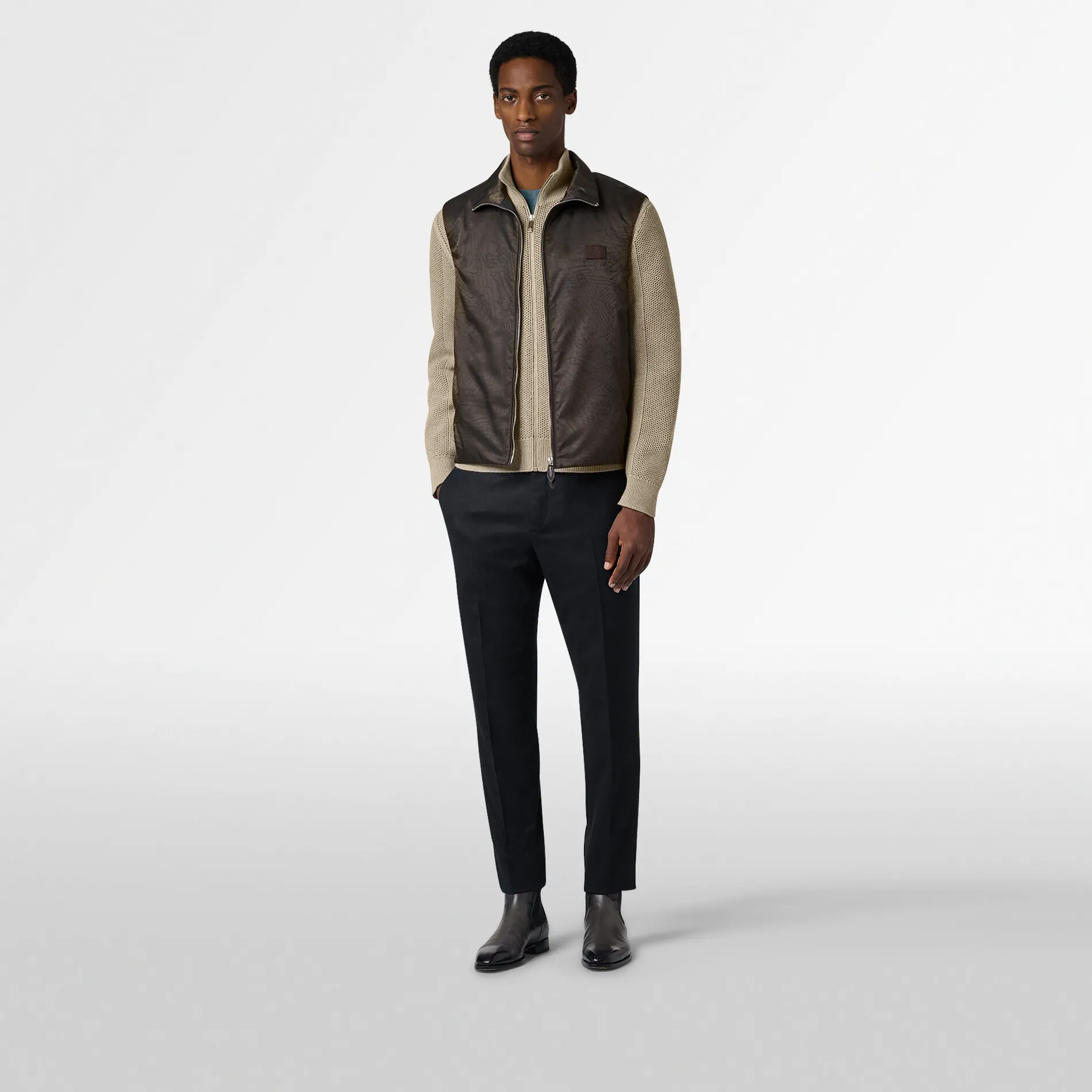 Berluti Gilet Sans Manches en Nylon Scritto | Manteaux & Blousons