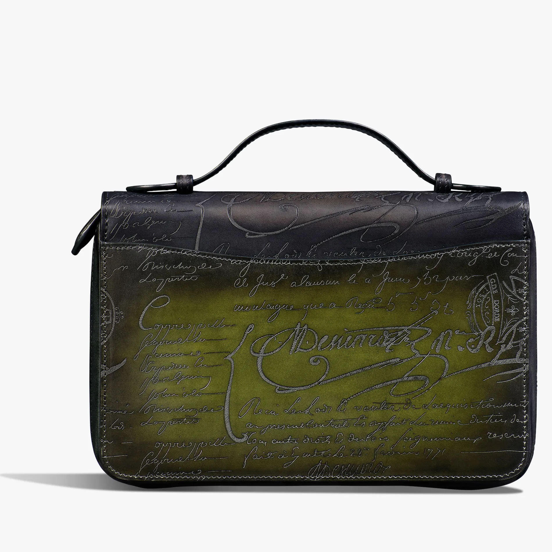 Berluti Long Portefeuille Zippé Itauba Wide Gradiant En Cuir Scritto | Portefeuilles