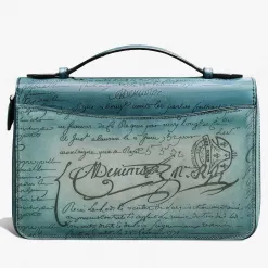 Berluti Long Portefeuille Zippé Itauba Wide Gradiant En Cuir Scritto | Portefeuilles