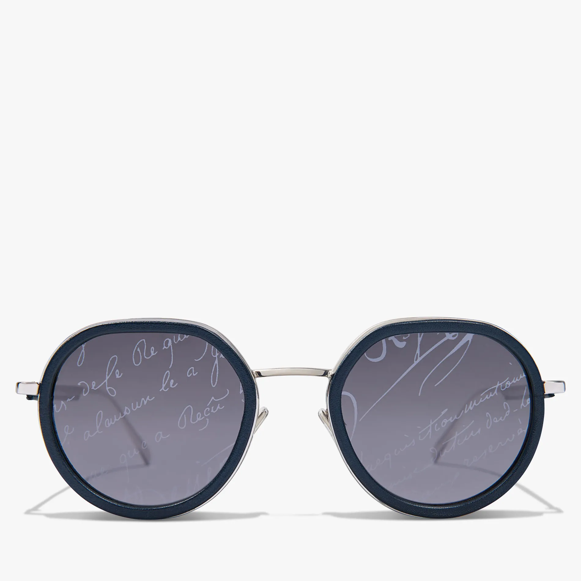 Berluti Lunettes De Soleil Centaury En Métal Et Cuir | Bijoux & Lunettes De Soleil
