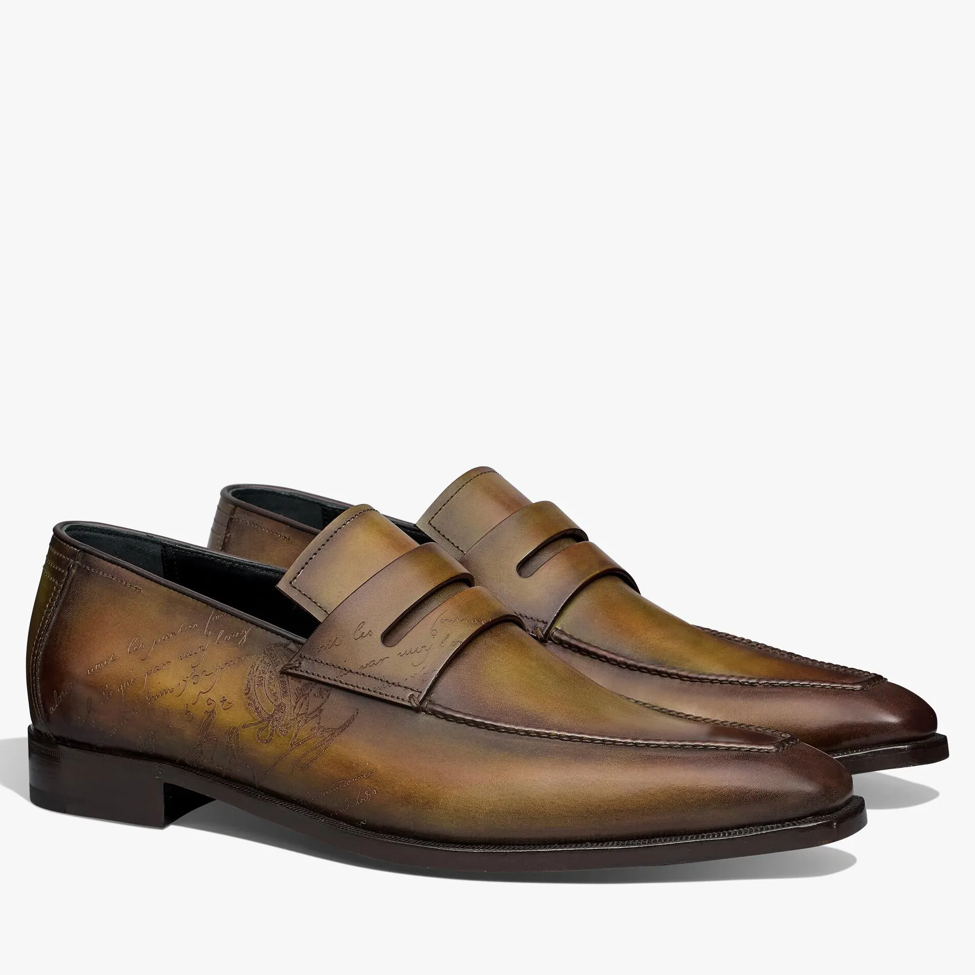 Berluti Mocassin Andy D&eacute;mesure Neo En Cuir Scritto | Mocassins & Boucles