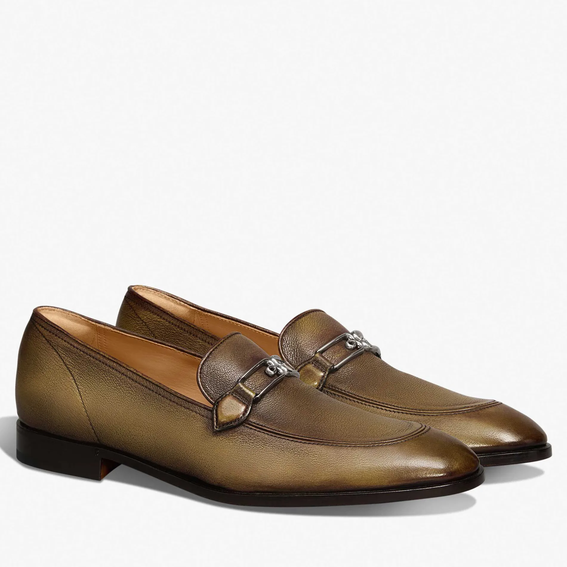 Berluti Mocassin B Volute En Cuir De Veau | Mocassins & Boucles