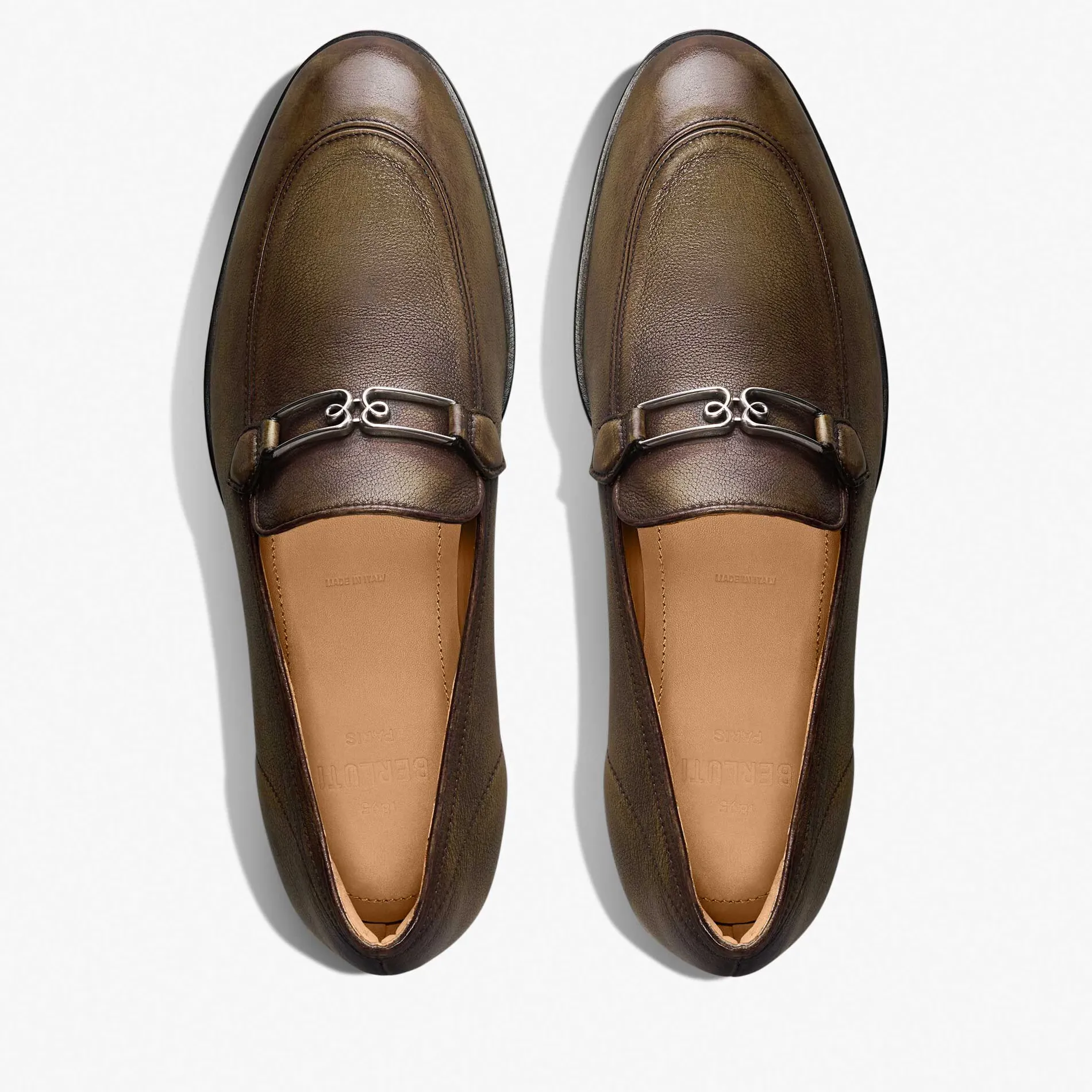 Berluti Mocassin B Volute En Cuir De Veau | Mocassins & Boucles