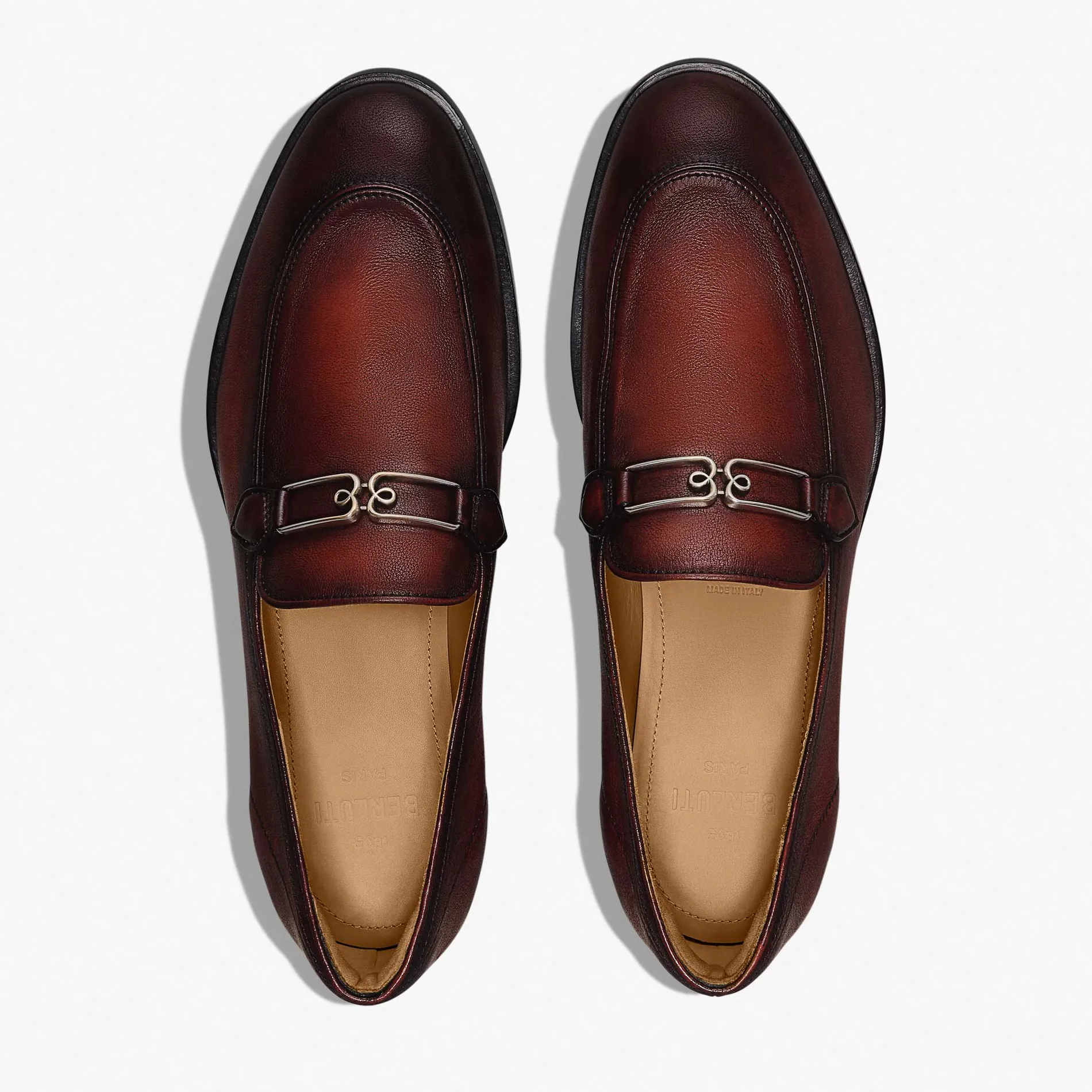 Berluti Mocassin B Volute En Cuir De Veau | Mocassins & Boucles