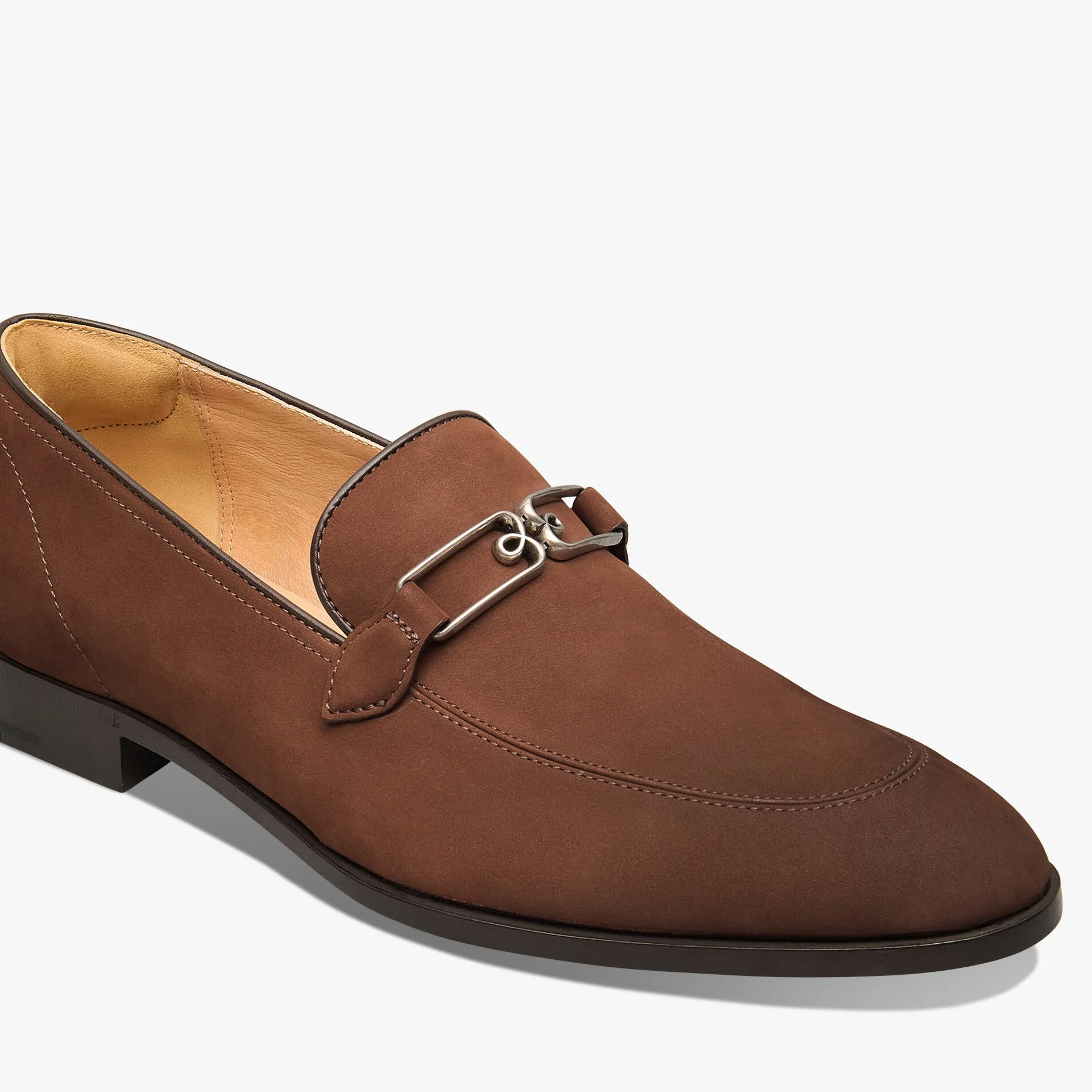 Berluti Mocassin B Volute En Cuir Nubuck | Mocassins & Boucles