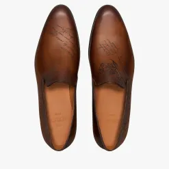 Berluti Mocassin Cursive Galet En Cuir Scritto | Mocassins & Boucles
