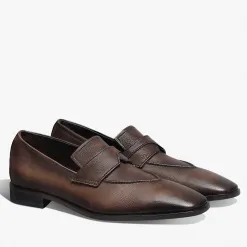 Berluti Mocassin Grand &Eacute;critoire En Cuir | Mocassins & Boucles