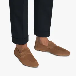 Berluti Mocassin Lorenzo Drive En Cuir Camoscio | Mocassins & Boucles