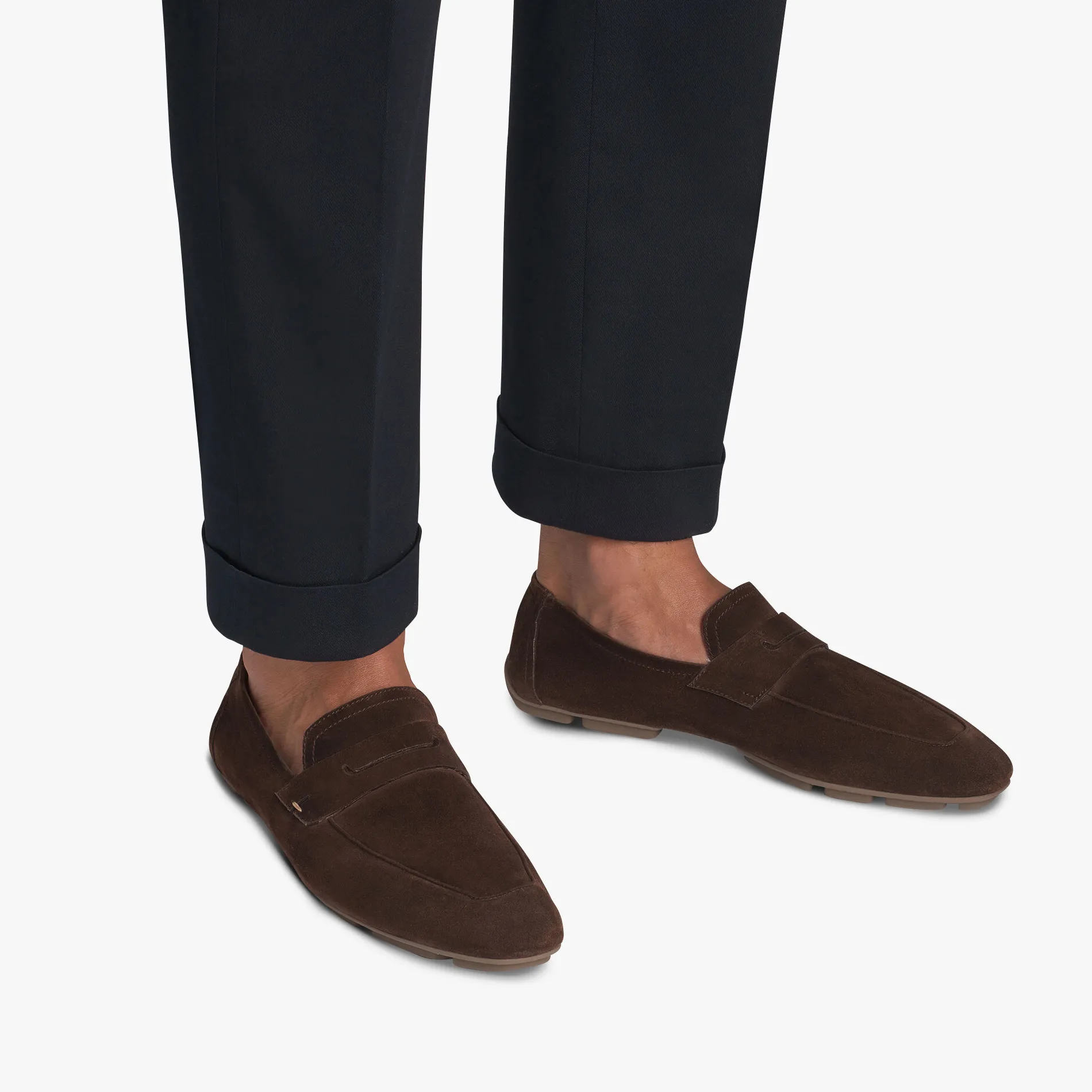 Berluti Mocassin Lorenzo Drive En Cuir Camoscio | Mocassins & Boucles