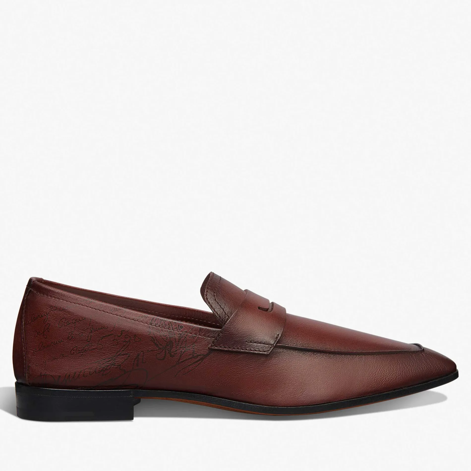 Berluti Mocassin Lorenzo En Cuir De Kangourou Scritto | Mocassins & Boucles