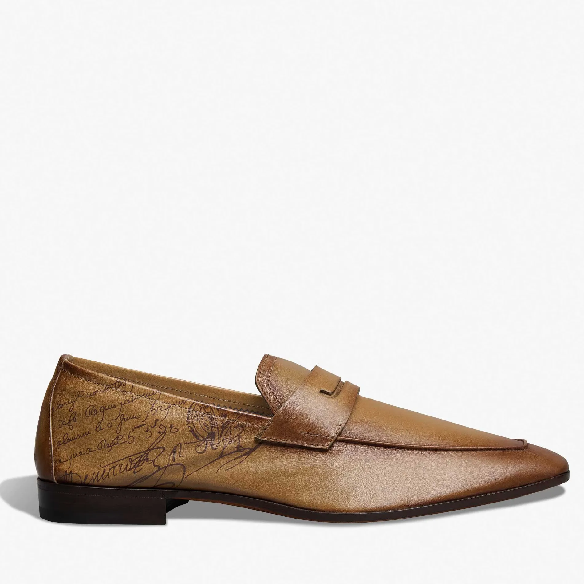 Berluti Mocassin Lorenzo En Cuir De Kangourou Scritto | Mocassins & Boucles