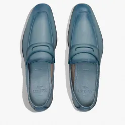 Berluti Mocassin Lorenzo En Cuir De Kangourou Scritto | Mocassins & Boucles