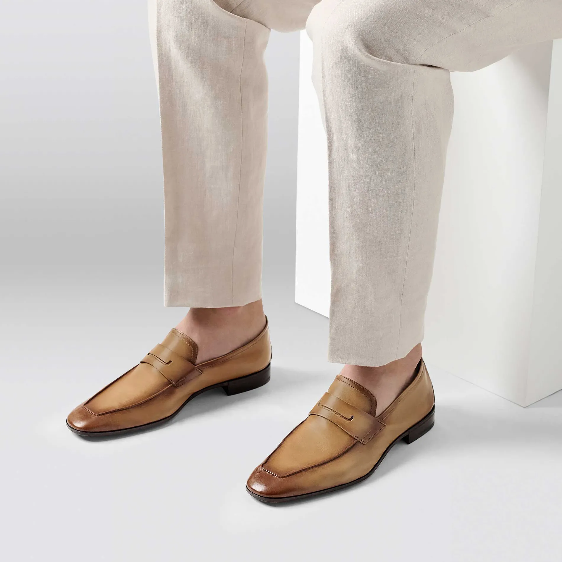 Berluti Mocassin Lorenzo En Cuir De Kangourou Scritto | Mocassins & Boucles