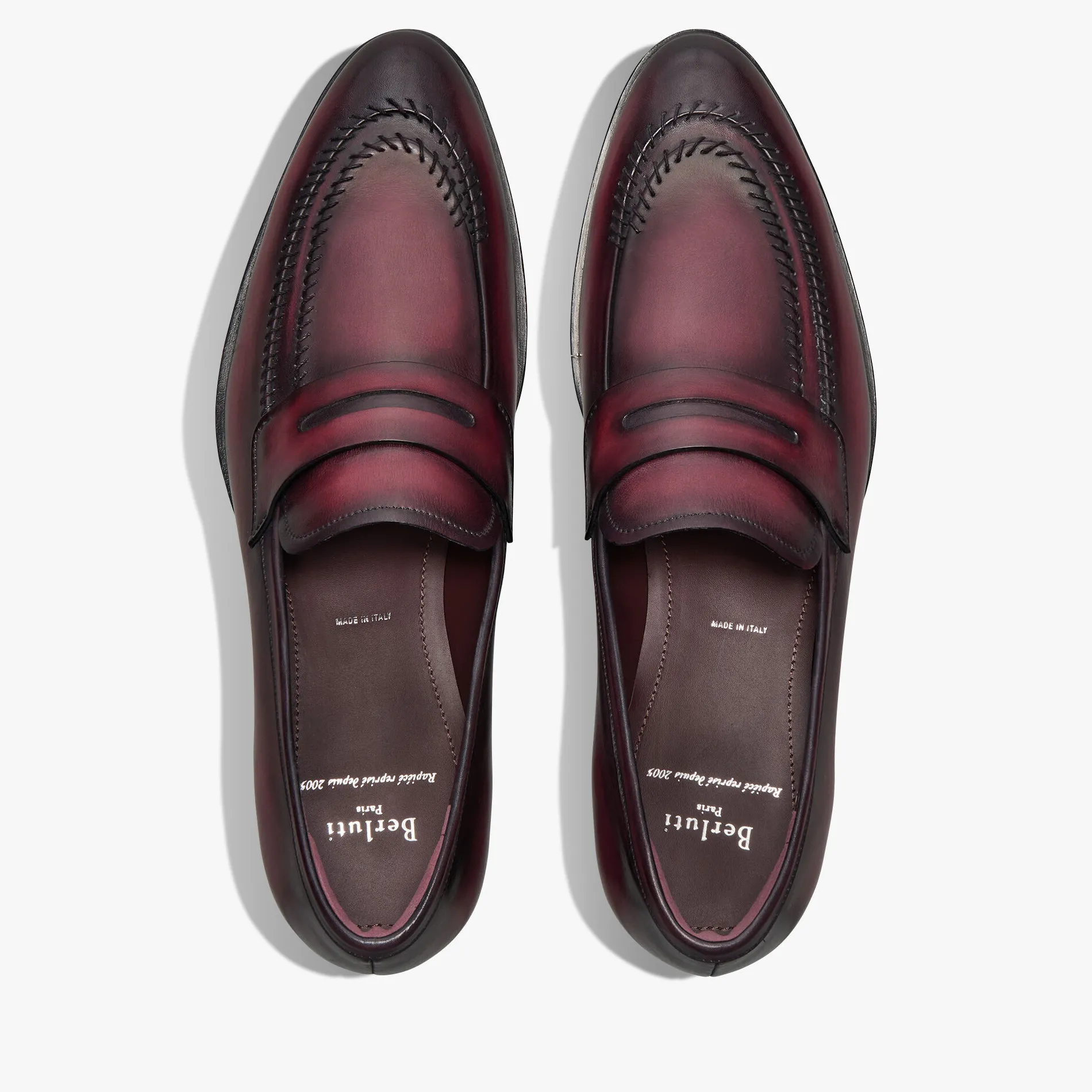 Berluti Mocassin Rapi&eacute;c&eacute;-Repris&eacute; en cuir | Mocassins & Boucles