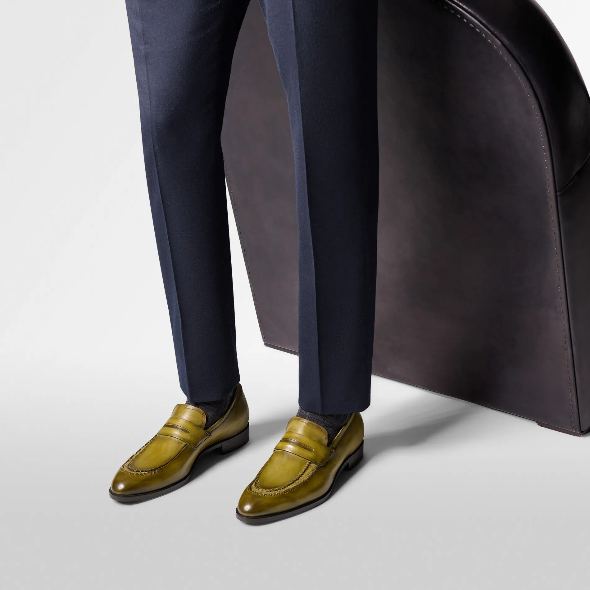 Berluti Mocassin Rapiécé-Reprisé en cuir | Mocassins & Boucles