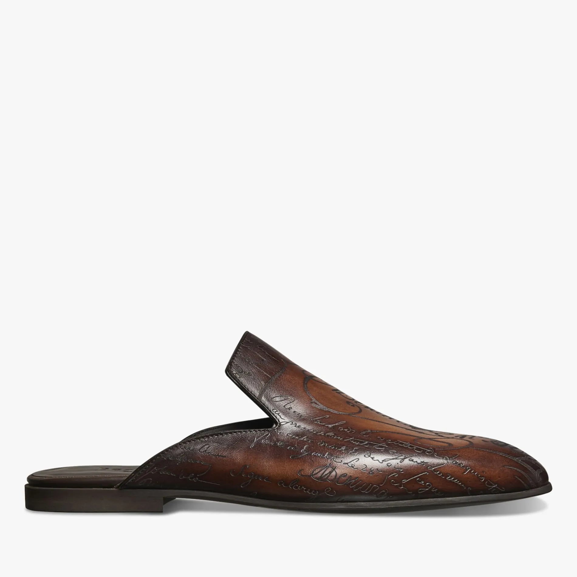 Berluti Mule Cyrus En Cuir Scritto | Mocassins & Boucles | Sandales