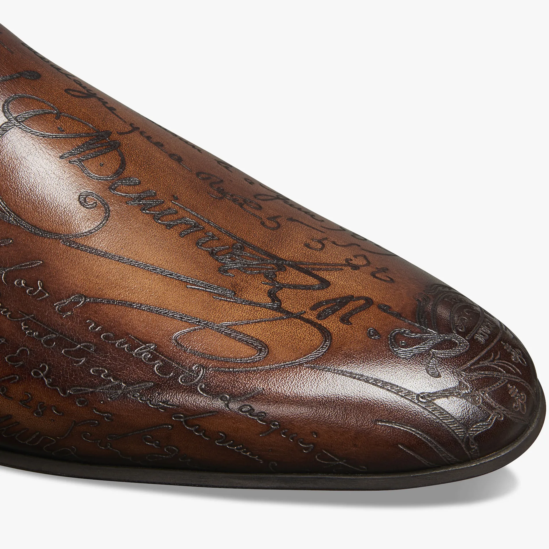 Berluti Mule Cyrus En Cuir Scritto | Mocassins & Boucles | Sandales