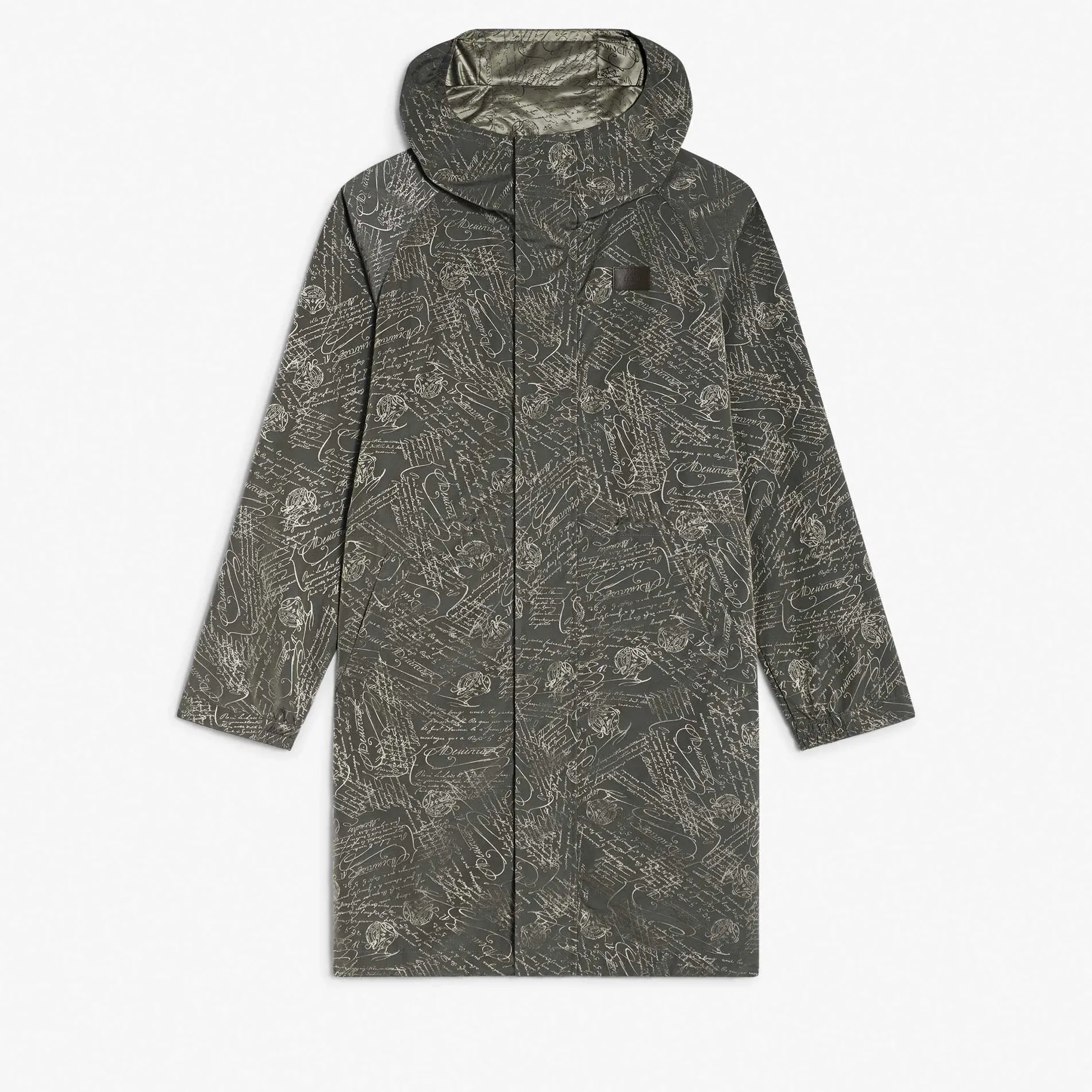 Berluti Parka Longue Et Pliable En Nylon Scritto | Manteaux & Blousons