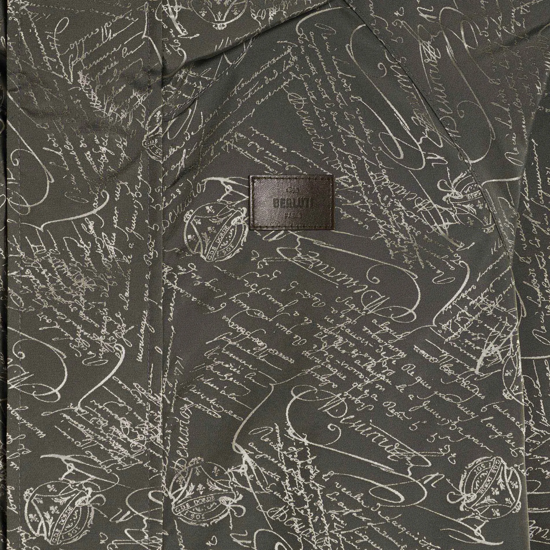 Berluti Parka Longue Et Pliable En Nylon Scritto | Manteaux & Blousons