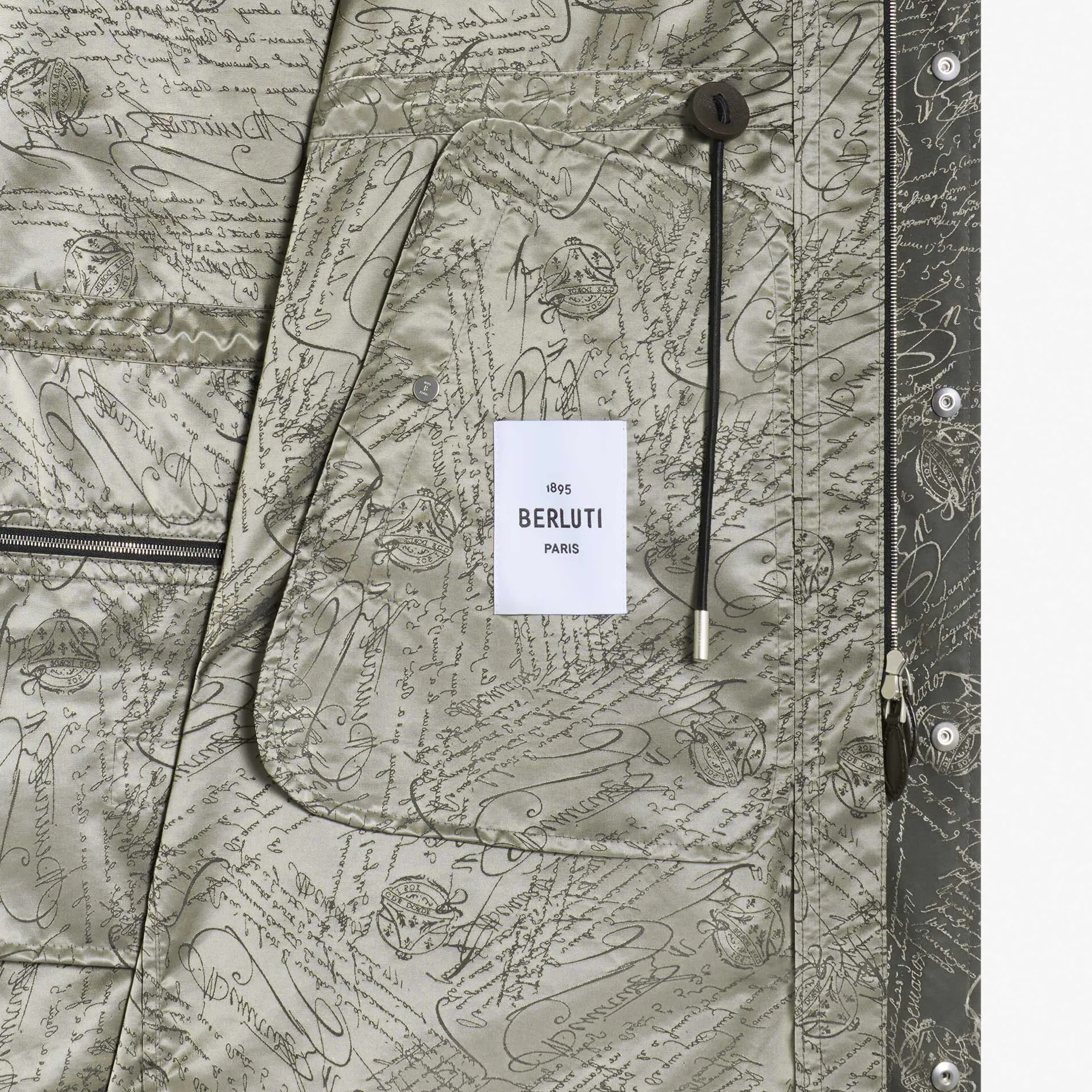 Berluti Parka Longue Et Pliable En Nylon Scritto | Manteaux & Blousons