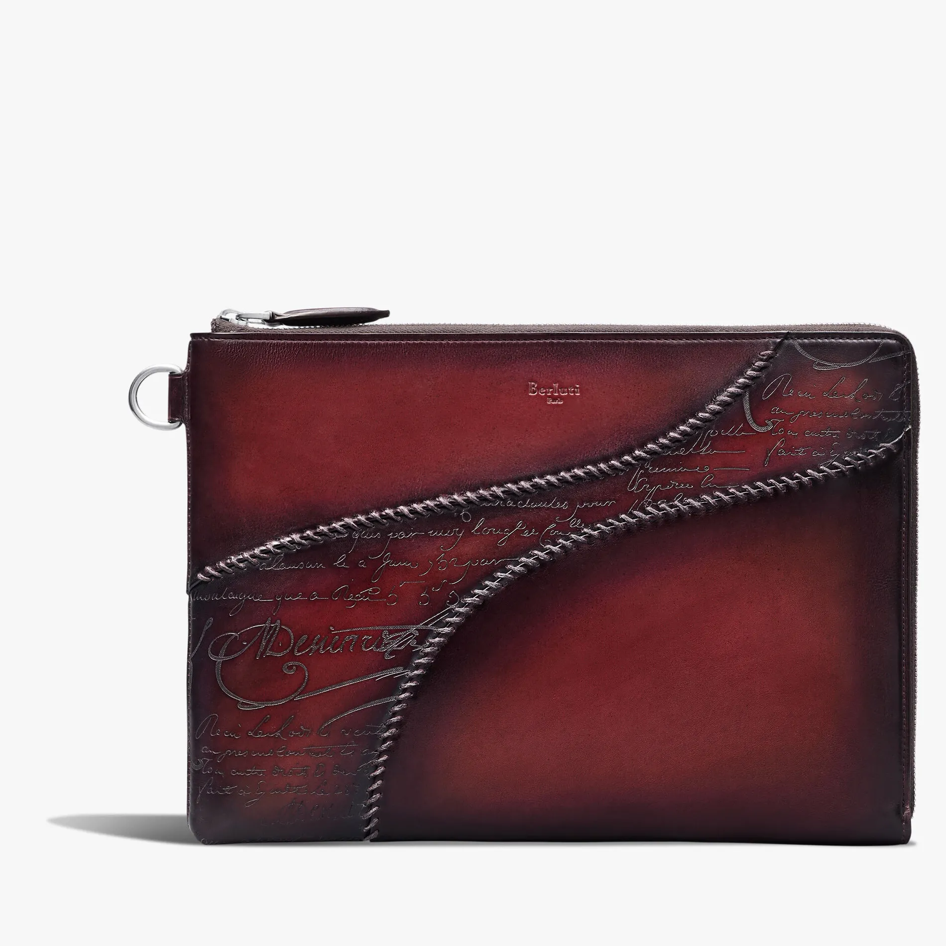 Berluti Pochette Nino GM En Cuir Scritto | Pochettes
