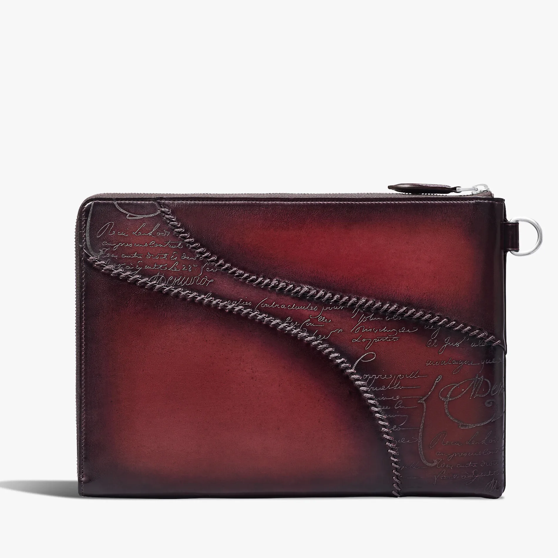 Berluti Pochette Nino GM En Cuir Scritto | Pochettes
