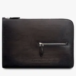 Berluti Pochette Nino Tgm En Cuir Scritto | Pochettes