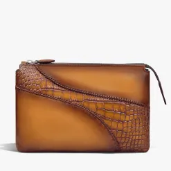 Berluti Pochette Tersio en cuir et cuir d'alligator | Pochettes