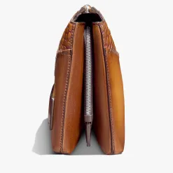 Berluti Pochette Tersio en cuir et cuir d'alligator | Pochettes