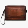Berluti Pochette Zipp&eacute;e Rosewood En Cuir Scritto | Pochettes
