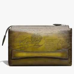 Berluti Pochette Zippée Tersio En Cuir Scritto | Pochettes | Portefeuilles