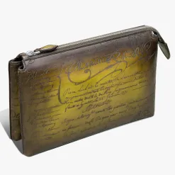 Berluti Pochette Zipp&eacute;e Tersio En Cuir Scritto | Pochettes | Portefeuilles