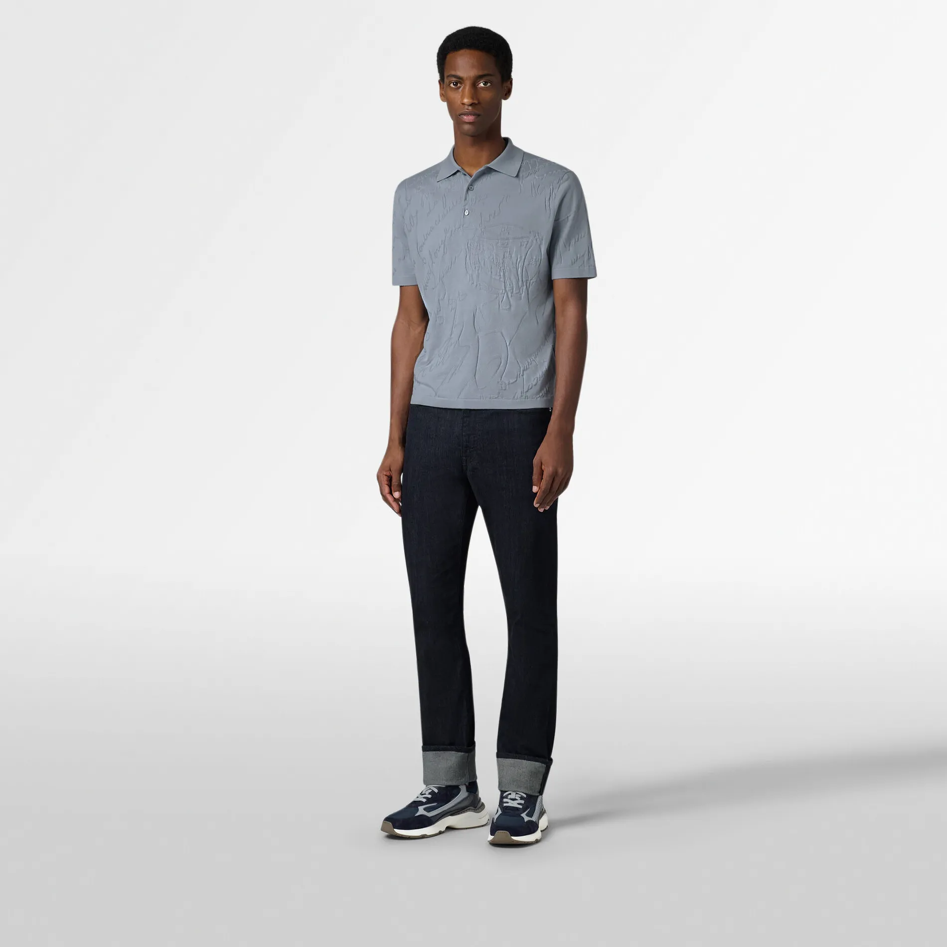 Berluti Polo avec Jacquard Scritto Diagonal | Polos & T-shirts
