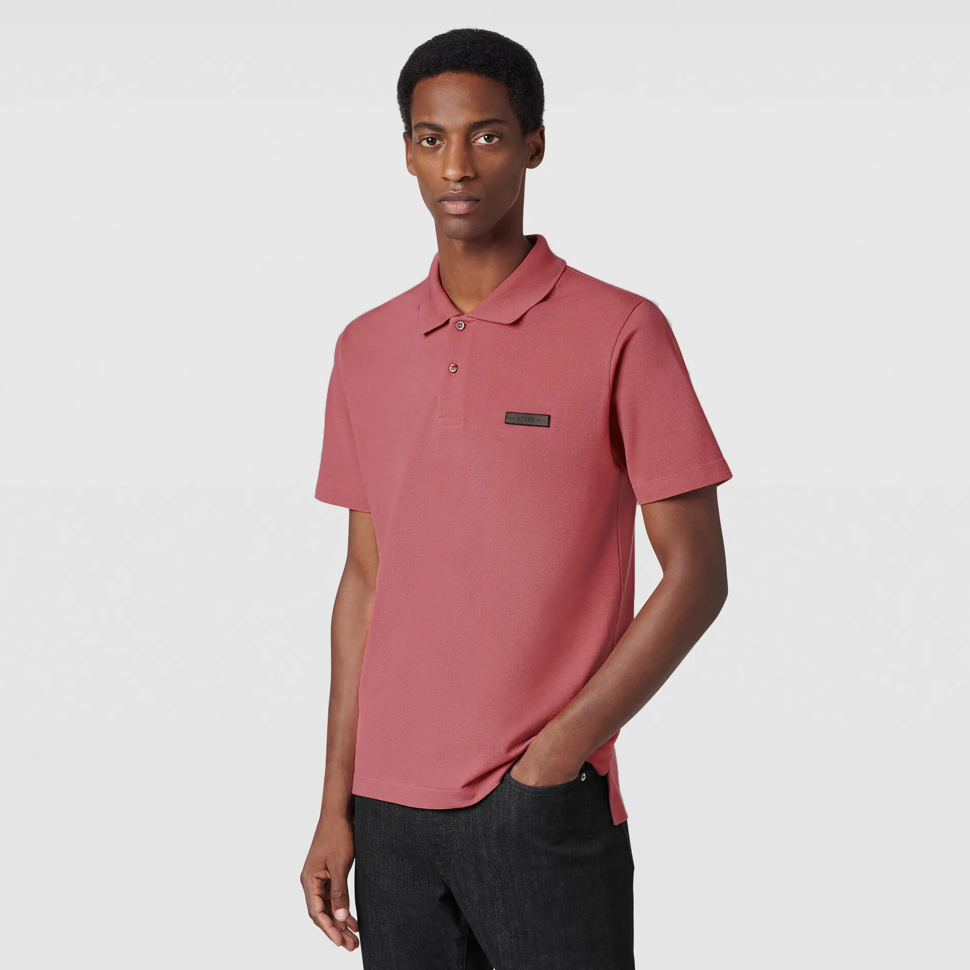 Berluti Polo Piqu&eacute; avec D&eacute;tail en Cuir | Polos & T-shirts
