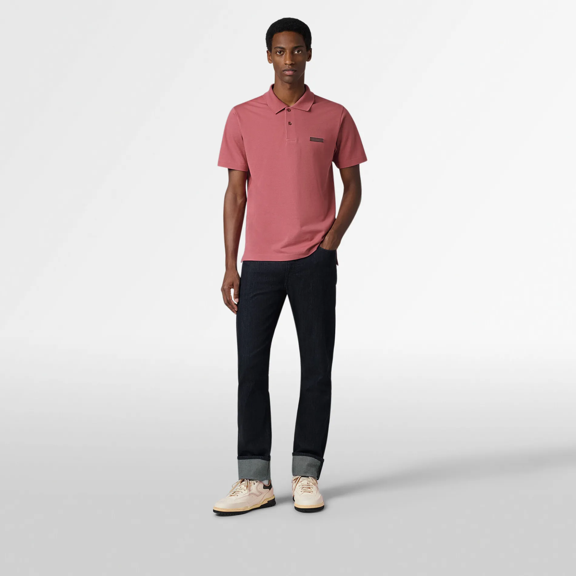 Berluti Polo Piqu&eacute; avec D&eacute;tail en Cuir | Polos & T-shirts