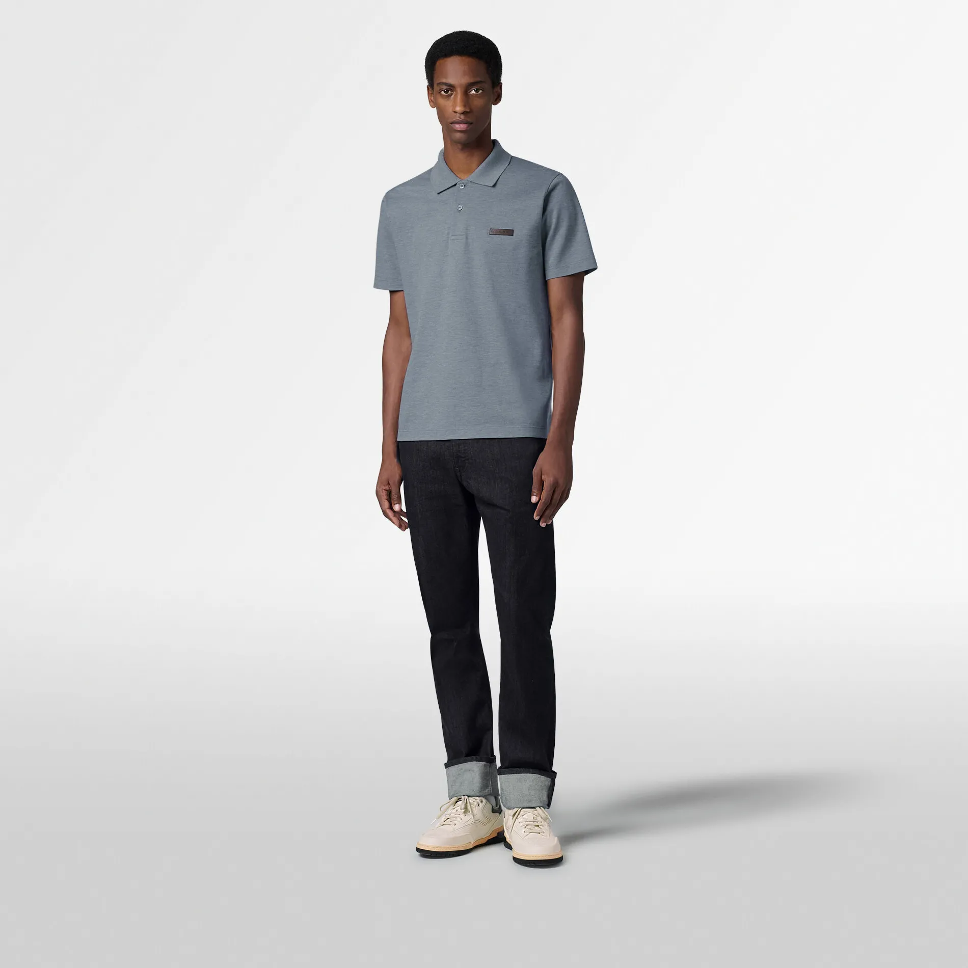Berluti Polo Piqu&eacute; avec D&eacute;tail en Cuir | Polos & T-shirts