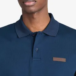 Berluti Polo Piqu&eacute; Manches Longues Avec D&eacute;tail En Cuir | Polos & T-shirts