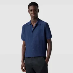Berluti Polo Piqu&eacute; Scritto En Coton Et Soie | Polos & T-shirts