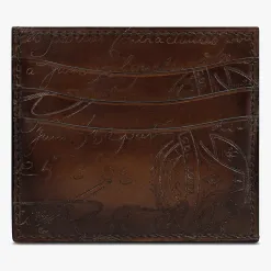 Berluti Porte-Cartes Bambou 6CC En Cuir Scritto | Porte-cartes