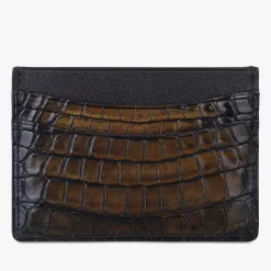 Berluti Porte-Cartes Bambou En Cuir D'Alligator | Porte-cartes