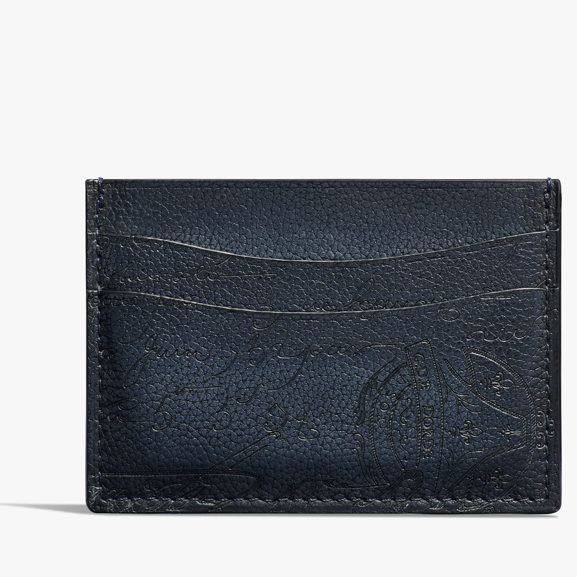 Berluti Porte-Cartes Bambou En Cuir Scritto | Porte-cartes