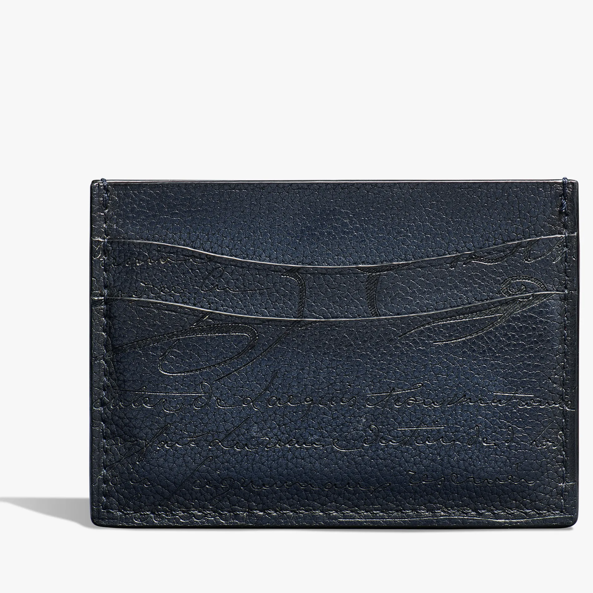 Berluti Porte-Cartes Bambou En Cuir Scritto | Porte-cartes