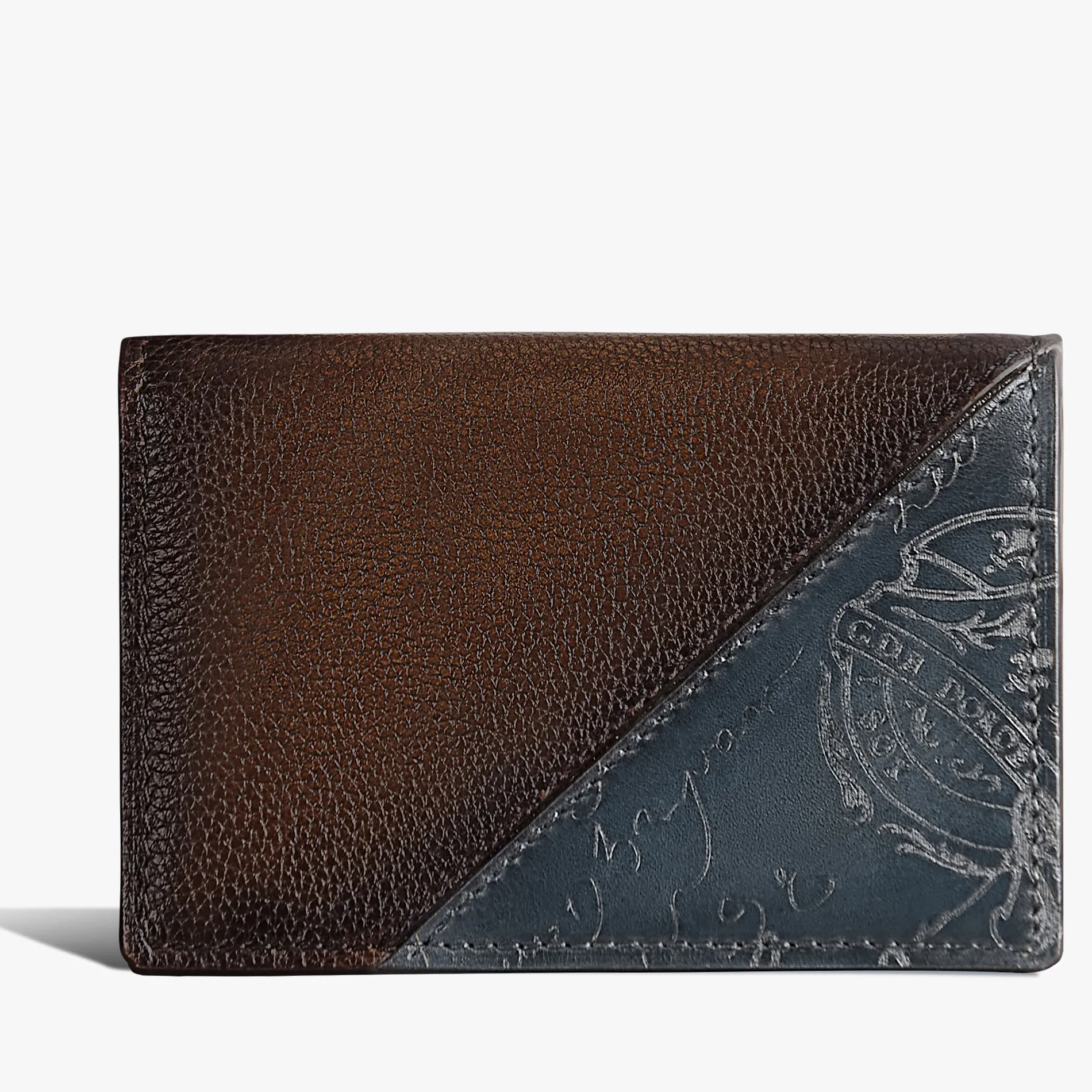 Berluti Porte-Cartes Imbuia En Cuir Scritto | Porte-cartes